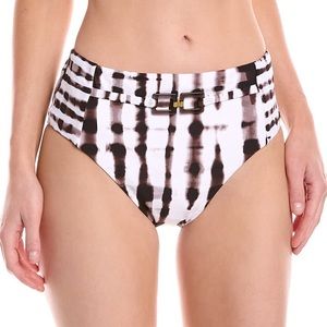 La Blanca Women's Standard High Waist Swimsuit Bottom 16 Java Twisted Bamboo NWT